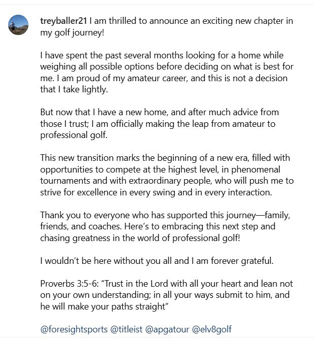 All one can do is put in the work to be ready when the door opens - as you never know when that day will be. Excited for the boy and his new chapter.  “The heart of man plans his way, but the Lord establishes his steps”.