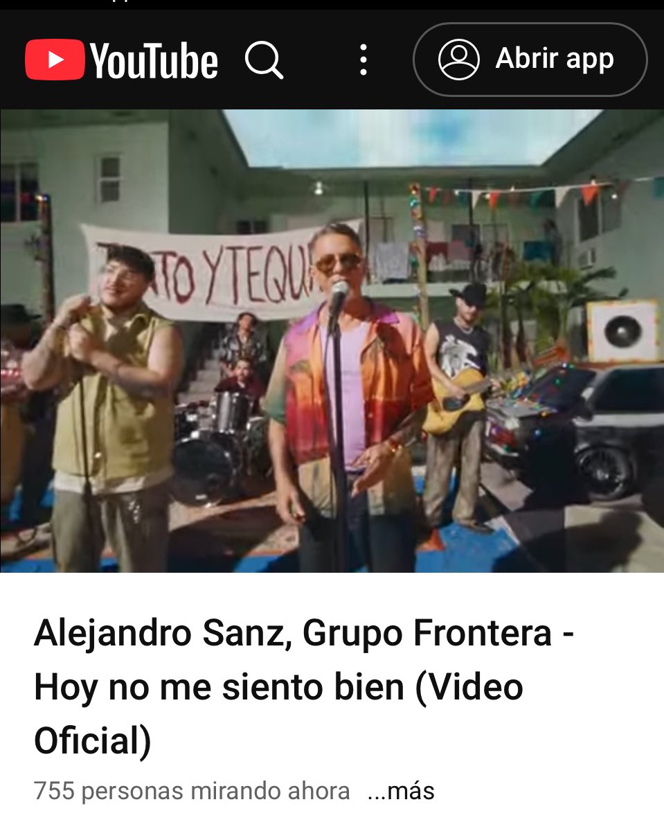 cydie28's tweet image. #HoyNoMeSientoBien @AlejandroSanz 🆕🆕🆕🆕🆕🆕🆕🆕🆕🆕🆕 
Grupo frontera 🫶🏼👏🏼👏🏼👏🏼👏🏼 yo ya lo vi y ya me sentí bien! 🙌