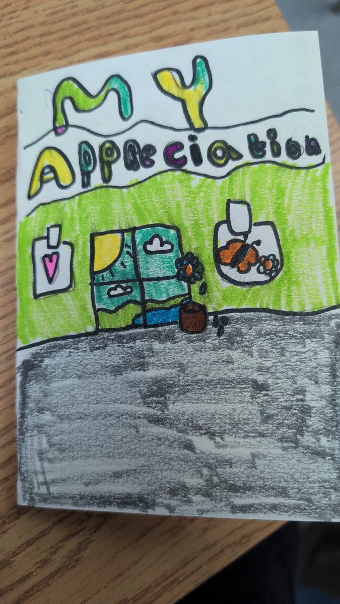 Today for wellness week we wrote letters of appreciation and gratitude.