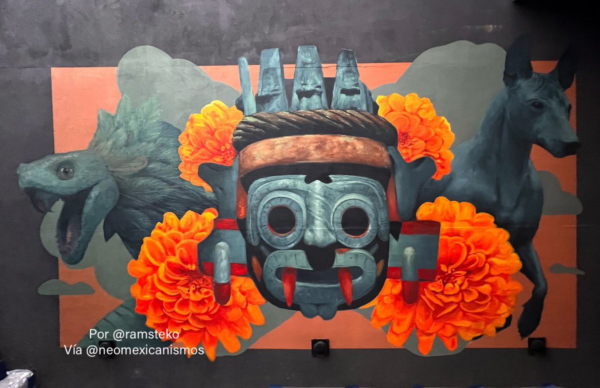 NeoMexicanismos's tweet photo. Tláloc • Quetzalcóatl • Xolotl ::: por @ramsteko #neomexicanismos https://t.co/lqd6SLbtTq