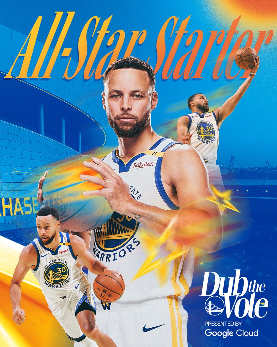 Golden State Warriors (@warriors) on Twitter photo 11x All-Star...Wardell Stephen Curry II
Introducing your 2024-25 All-Star Starter ⚡️ 11x All-Star...Wardell Stephen Curry II
Introducing your 2024-25 All-Star Starter ⚡️