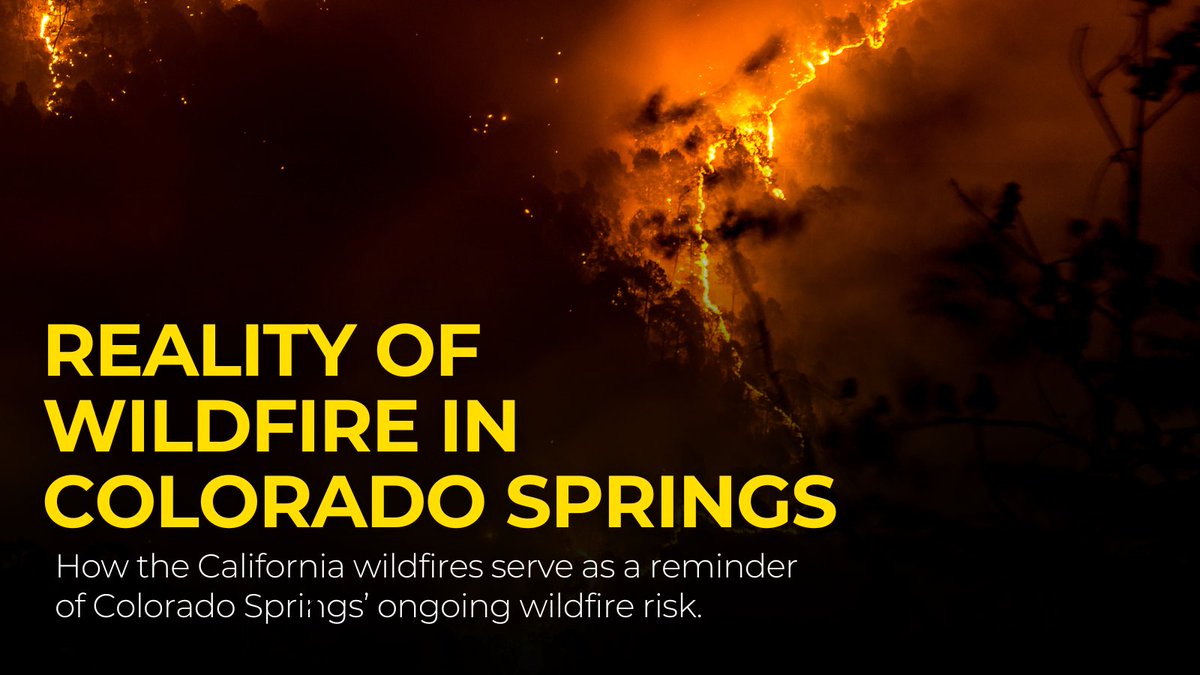 🔥REALITY OF WILDFIRE IN COLORADO SPRINGS🔥

The recent wildfires in California have prompted dozens of questions regarding Colorado Springs' preparedness for wildfires and how people can better prepare themselves and their homes for wildfires.

We hear your questions and