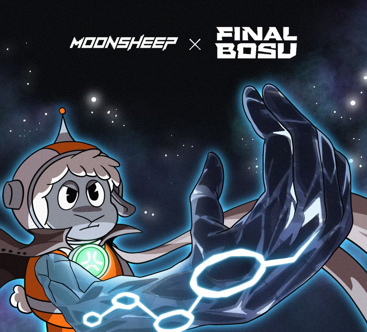 ☄️ Day 99 - Final Nexus

"Against all odds, amid chaos and distraction, I stand ready to become the person I was destined to be.

The power to achieve my final form lies in my hand… literally."

Welcome <a href="/finalbosuX/">Finalbosu</a> to <a href="/moonsheepverse/">Moonsheep 🌙</a>!