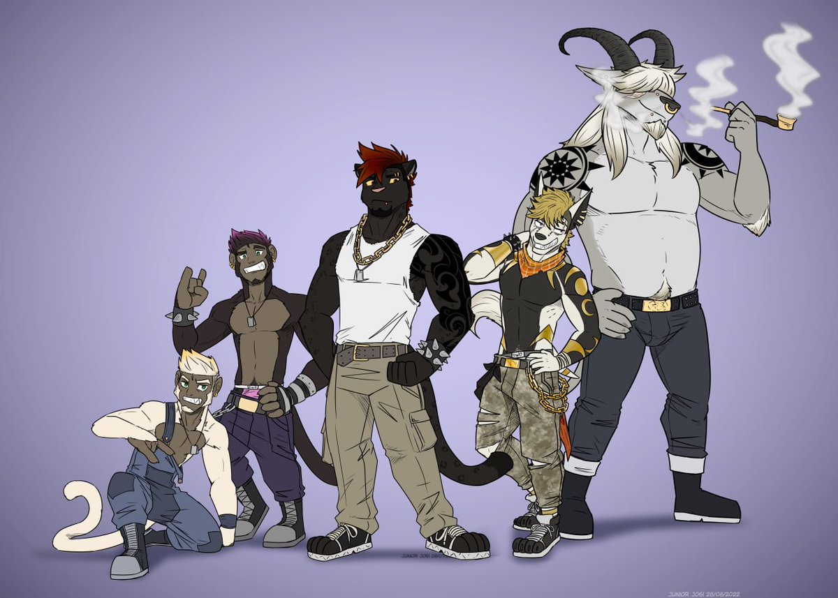 Terry, the Magnus brothers and Jason, are formidable fighters who participate in the most varied fighting leagues between the most powerful factions in Galatas, and Lucius handles most of the paperwork.

#furry