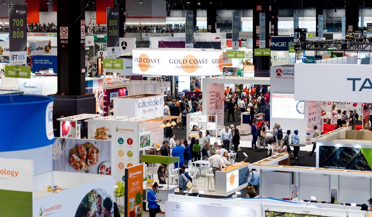 IFT's tweet image. Curious about the future of #foodtechnology &amp;amp; food products? Join us July 14-16 at #IFTFIRST: Annual Event &amp;amp; Expo!

With 1,000+ exhibitors, there's plenty to explore and be inspired by. Registration opens in early March!