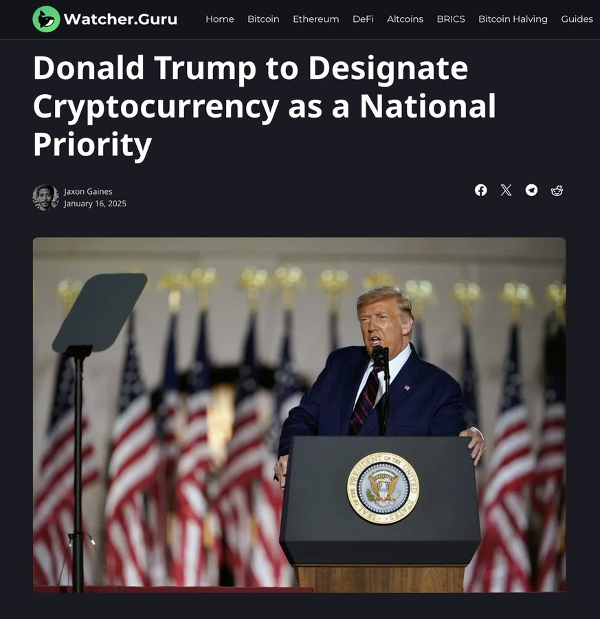 0xNonceSense's tweet photo. The incoming president may draft an executive order directing government bodies to prioritize engagement with the crypto sector.

All ongoing legal actions concerning cryptocurrency involving the SEC might be halted in the US.

There's a discussion underway about acquiring Bitcoin as a strategic reserve asset.