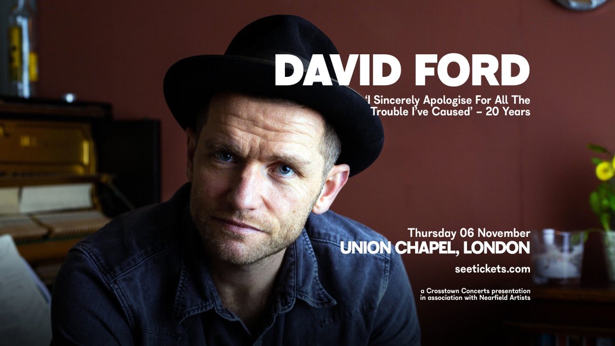 Union Chapel London (@unionchapeluk) on Twitter photo DAVID FORD: 'I Sincerely Apologise For All The Trouble I've Caused’ - 20 Years | Thursday 6 November
With special guest performers, this celebration is a rare chance to see the classic album performed in its entirety.
Book now at unionchapel.org.uk/venue/whats-on…
<a href="/davidfordisdead/">david ford</a> DAVID FORD: 'I Sincerely Apologise For All The Trouble I've Caused’ - 20 Years | Thursday 6 November
With special guest performers, this celebration is a rare chance to see the classic album performed in its entirety.
Book now at unionchapel.org.uk/venue/whats-on…
<a href="/davidfordisdead/">david ford</a>