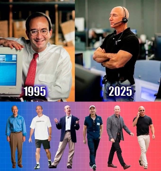 In 1995 Jeff  was matching the age he is now in 2025, and now that he’s got the real age, he look like 30 year younger😅