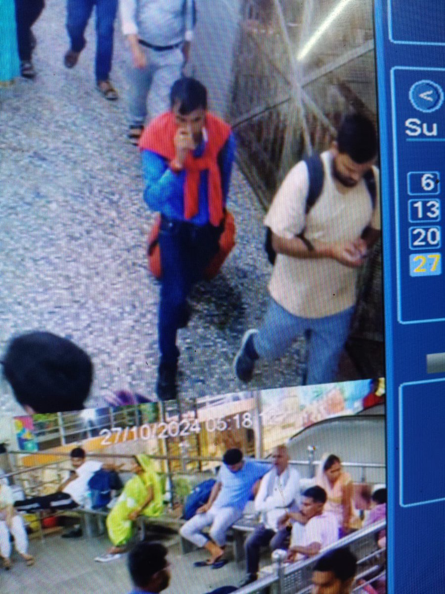 arsalanmd_'s tweet photo. This person stole our belongings, including gold ornaments, near Varanasi Jn. on 27th Oct '24. This is the CCTV footage of the thief. Mobile location traces were found near Begusarai and Munger, Bihar. Kindly help circulate this image to trace him. https://t.co/mTzzyBVCgd