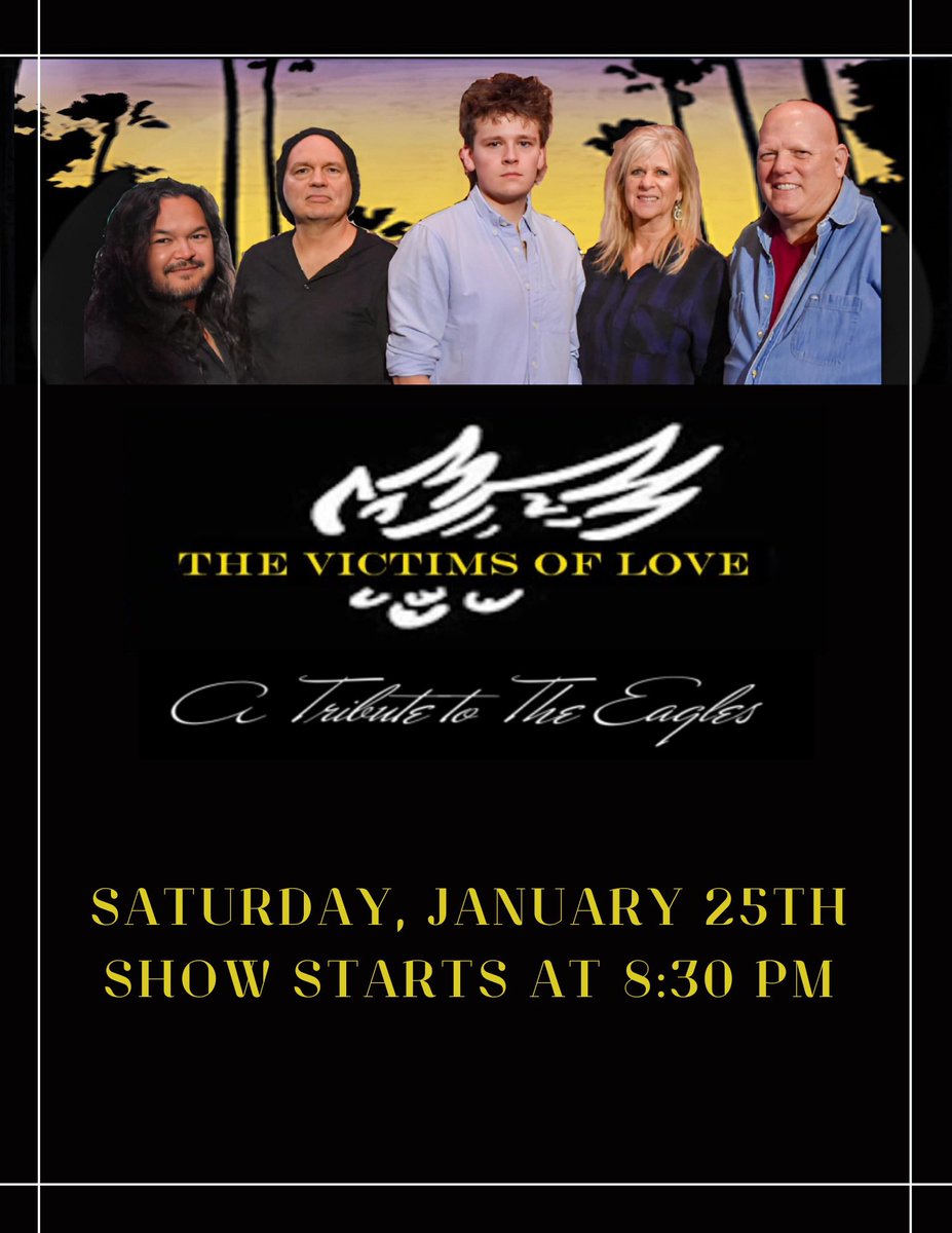 Buckeyederek's tweet photo. Saturday Night in the Taproom!
Eagles Tribute Band - Victims
of Love hits the stage @ 8:00.
For reserved seating please email:
careybrewingstation@gmail.com
#Eagles #coverbands #livemusic https://t.co/4v17guLyVB