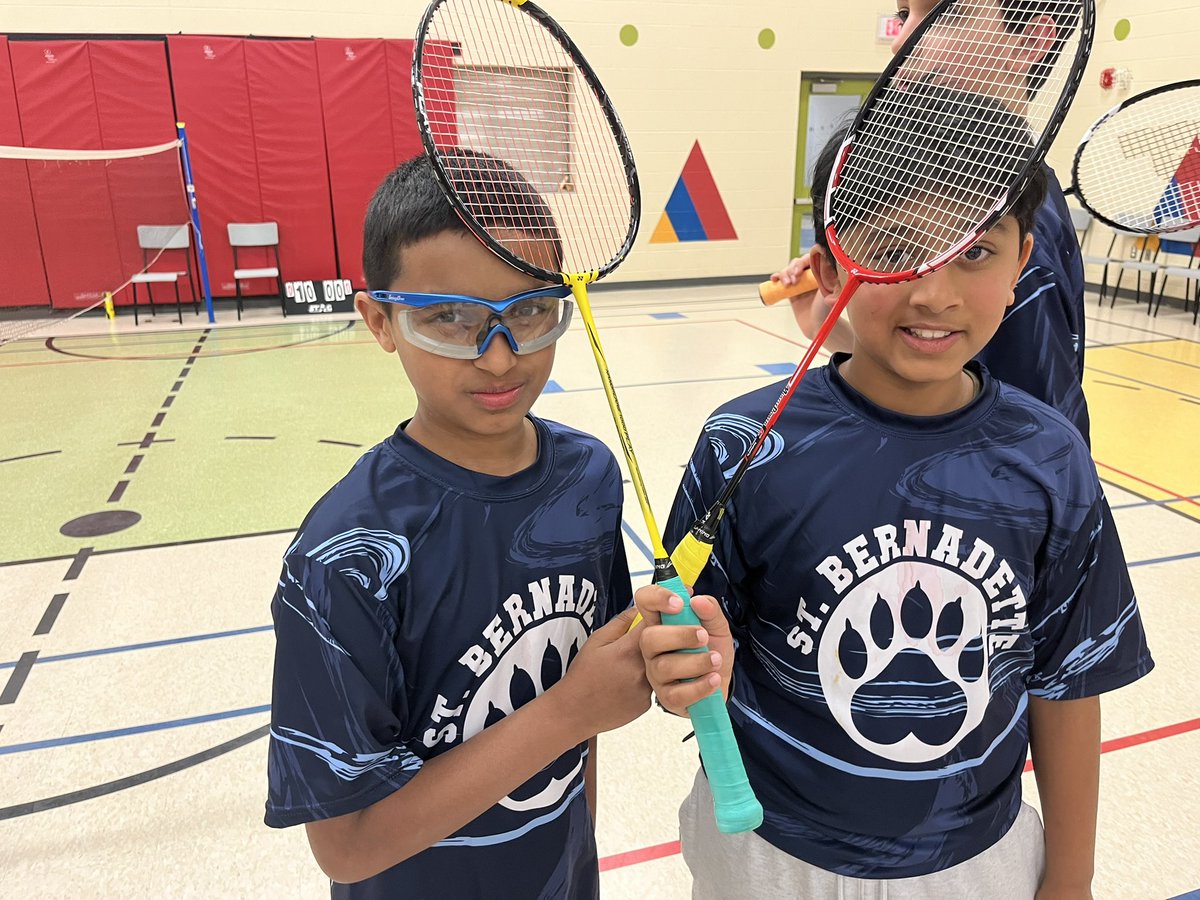 The grade 5&amp;6 boys had an amazing time at the badminton tournament today! So proud of their sportsmanship! Thank you to St. Gabriel for hosting! 🏸🎉🐻 <a href="/BernadetteOCSB/">St Bernadette OCSB</a>