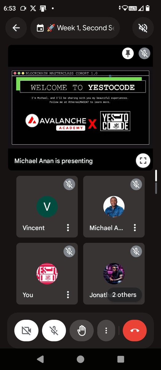 Second Session finished a second ago with a banging inspiration.

We're already thinking of building an AI agent from this program.

<a href="/yestocode/">YESTOCODE</a> <a href="/avax/">Avalanche🔺</a> <a href="/AvalancheFDN/">Avalanche Foundation 🔺</a>