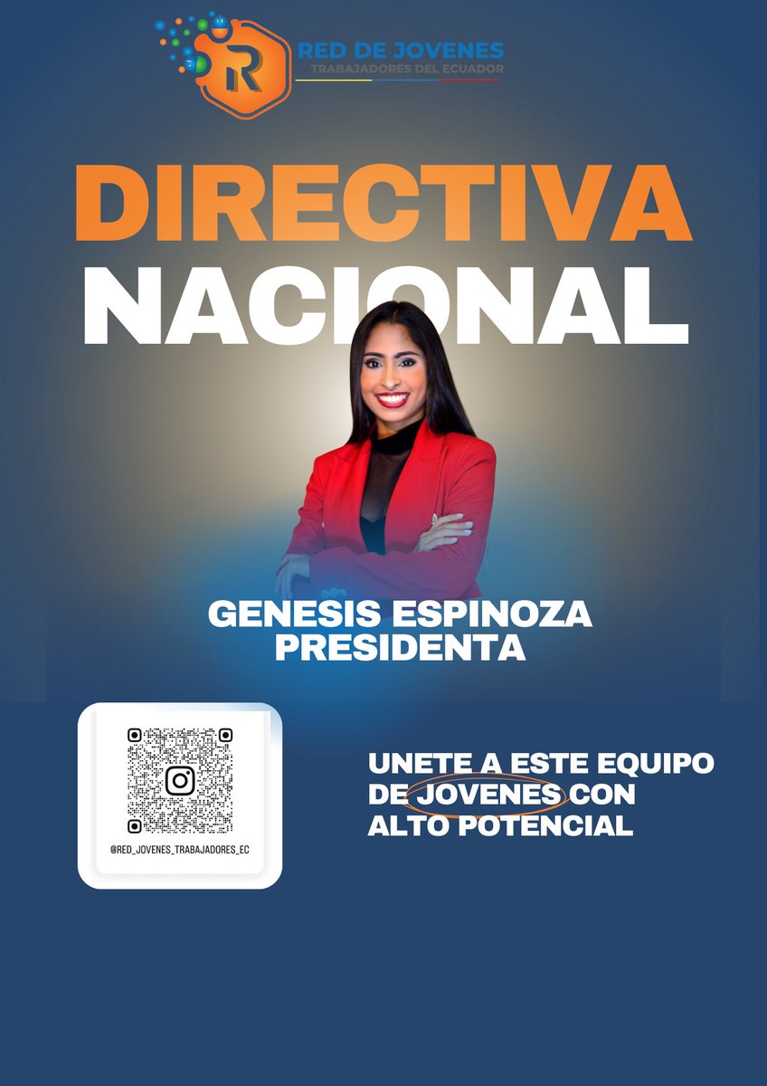 redjotraec's tweet photo. ✨  ¡Una líder con visión y compromiso! ✨
🔹 Abg. Génesis Espinoza, Con una trayectoria destacada como abogada, mediadora certificada y líder de importantes proyectos sociales, trabaja incansablemente para construir un futuro lleno de oportunidades para la juventud. https://t.co/45pdHQEJ7k