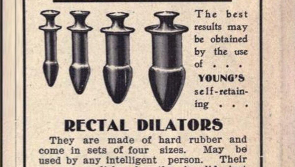 In the 1940s, butt plugs were marketed as a headache remedy. 😂