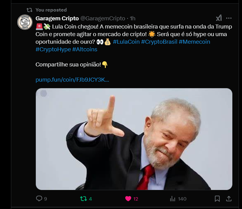 0224Projeto's tweet photo. @PatriotaCoin FJb9JCY3KyktGuZETYVH511UmtREuppxSQ2UXRjApump https://t.co/hQ9dDgvl1Q