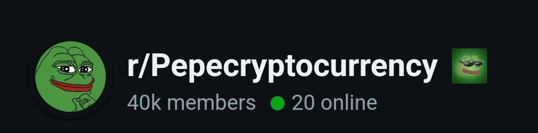 Plazma0x's tweet photo. The $PEPE subreddit reaches 40,000 members. https://t.co/z1inga0hhe