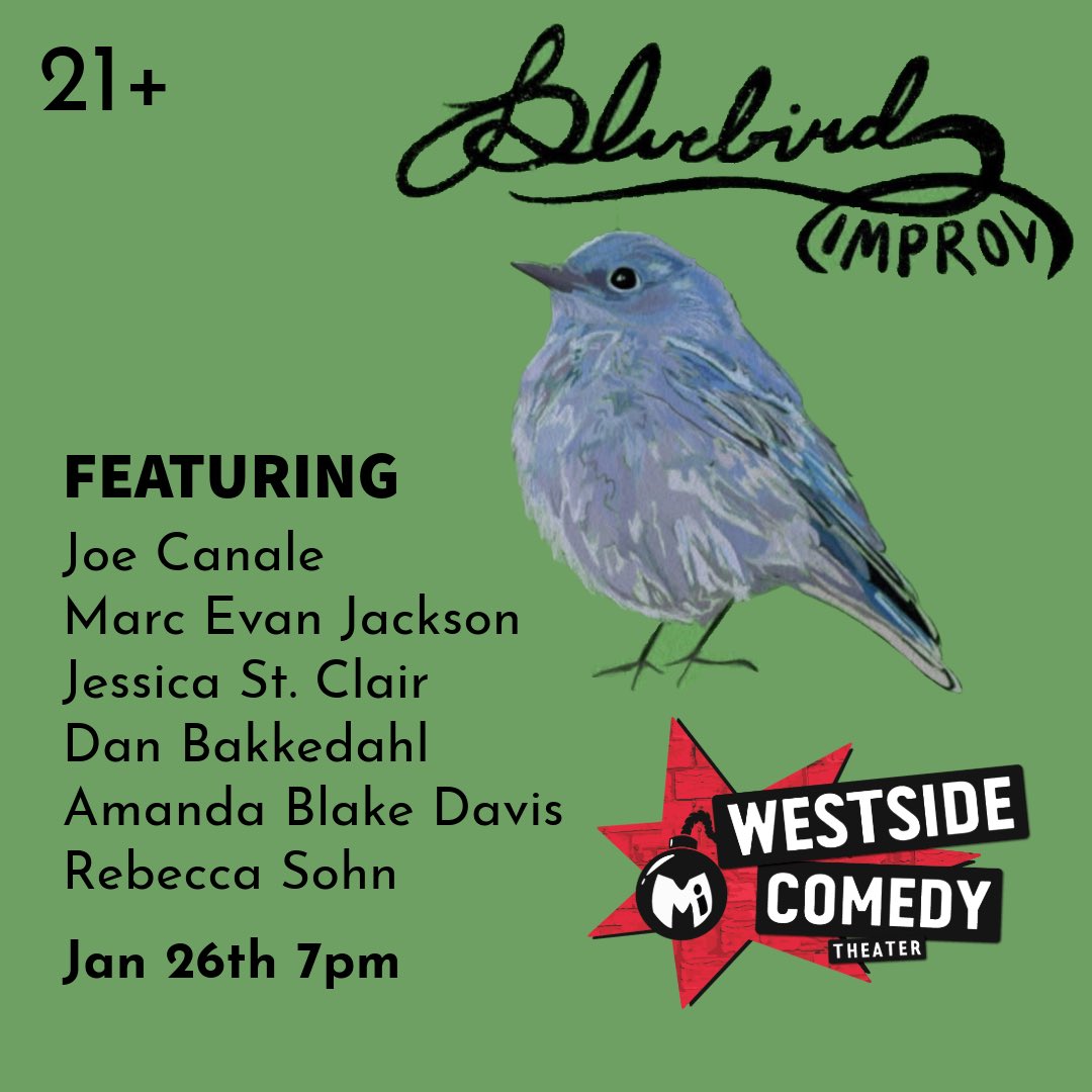 Bluebird is back with another mindb blowing lineup! Get your tickets now at web.ovationtix.com/trs/pe.c/11573…

#ComedyClub #Improv #SantaMonica #LosAngeles