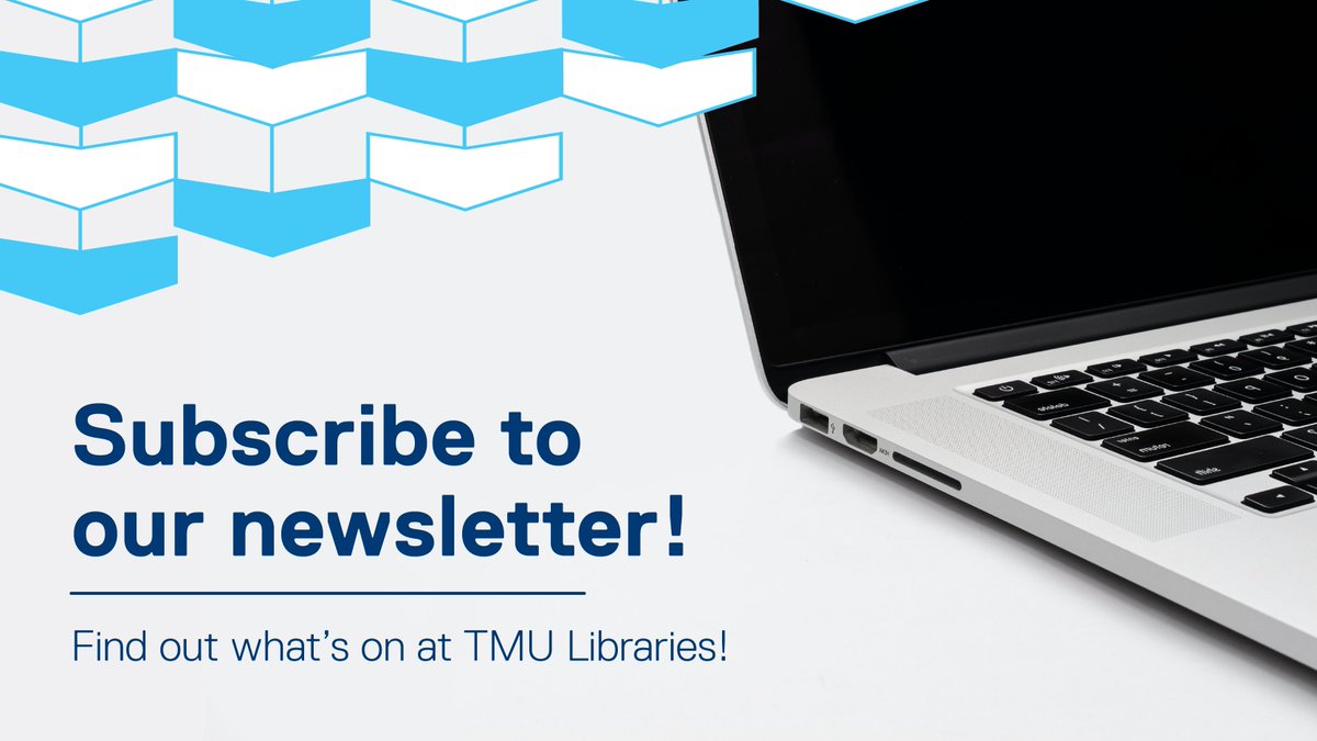Did you know? You can stay up to date on all of the exciting events and workshops happening at TMU Libraries by subscribing to our newsletter!

Please be sure to use your TMU email address.

bit.ly/TMUlib-WhatsOn…