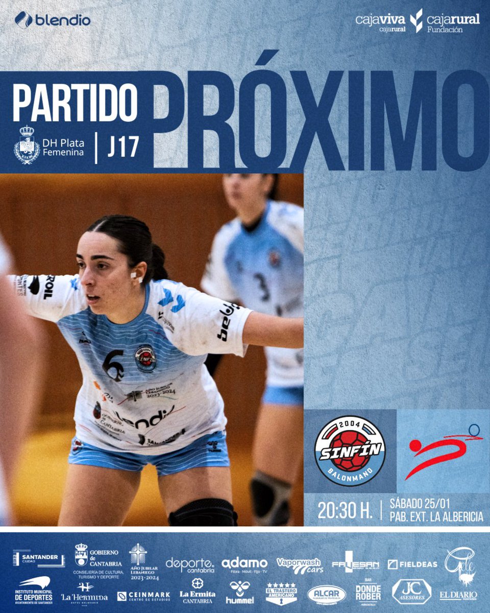 Sábado Sinfinero al completo, turno de nuestras chicas hacer vibrar el 40x20 de La Albericia 🏠 
 
🏆 J17 | #DHPlataFem
🆚 <a href="/balonmanloyola/">Bm. Loyola</a> 
🗓️ S - 25/01
🕒 20:30 h.
🏟️ Pabellón Ext. La Albericia 
📺 YouTube Simancas Sport 

⚫️🔵 #JuntasPorUnSueño #LaAlbericiaNuncaSeRinde