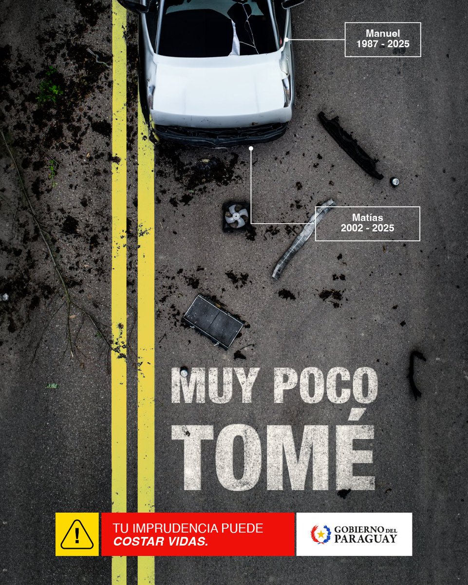 msaludpy's tweet photo. ¡Buen día! 🙋🏽‍♂️

⚠️ Recordá que la imprudencia puede costar vidas.

🍻🙅🏽‍♂️ Si vas a manejar no tomes ni una gota de alcohol.

🚗 Si tomaste, cedé el volante a un conductor designado. https://t.co/rxm3fKITBg
