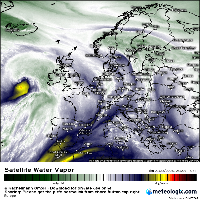 ExtremeMeteo's tweet photo. L'anomalie de tropopause est "dingue" pour #Eowyn.... J'ai pas souvenir d'avoir vu ça depuis...... 
Certains radiosondages mettent la tropopause à 1000 m... 

(On sort du cadre un peu formel des précédents tweets, je suis avant tout un passionné et je m'extasie sur certains détails. Pour autant, les derniers développements sont très inquiétants si les pires scénarios se produisent. Donc pensées d'avance aux populations)