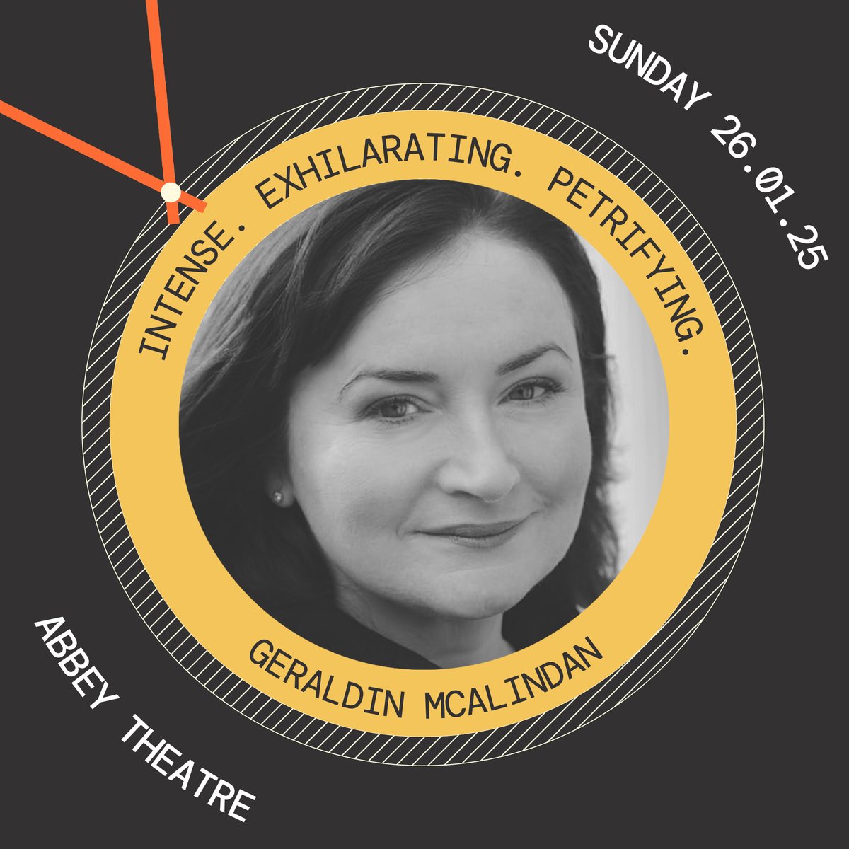 We are so excited to have the brilliant Geraldine McAlinden returning to #24HrDUB 2025!

"My favourite memory is taking the curtain call with my cast mates in 2020 and sharing the look that said how did we manage to pull that off?"