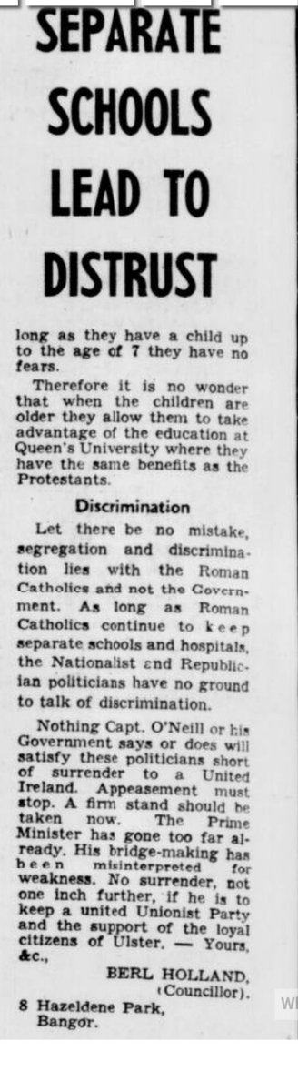 Colette_AFC's tweet image. @duponline @PaulGirvanMP  Remember this woman? Berl Hanna DUP,  Paisley&apos;s no1 fan, this is what she had to say about school integration back in 1962...