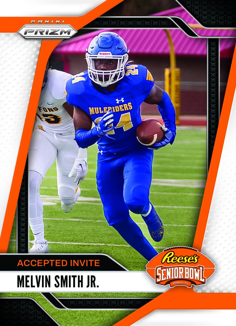 Reese's Senior Bowl (@seniorbowl) on Twitter photo OFFICIAL! DB Melvin Smith Jr. <a href="/melsmith24_/">Melvin Smith Jr</a> from <a href="/SAUFootball/">Mulerider Football</a> is heading to the 2025 Reese's Senior Bowl!!! πππ #LetsRide #BestOfTheBest #TheDraftStartsInMOBILEβ’οΈ
@JimNagy_SB <a href="/PaniniAmerica/">Panini America</a> #RatedRookie OFFICIAL! DB Melvin Smith Jr. <a href="/melsmith24_/">Melvin Smith Jr</a> from <a href="/SAUFootball/">Mulerider Football</a> is heading to the 2025 Reese's Senior Bowl!!! πππ #LetsRide #BestOfTheBest #TheDraftStartsInMOBILEβ’οΈ
@JimNagy_SB <a href="/PaniniAmerica/">Panini America</a> #RatedRookie