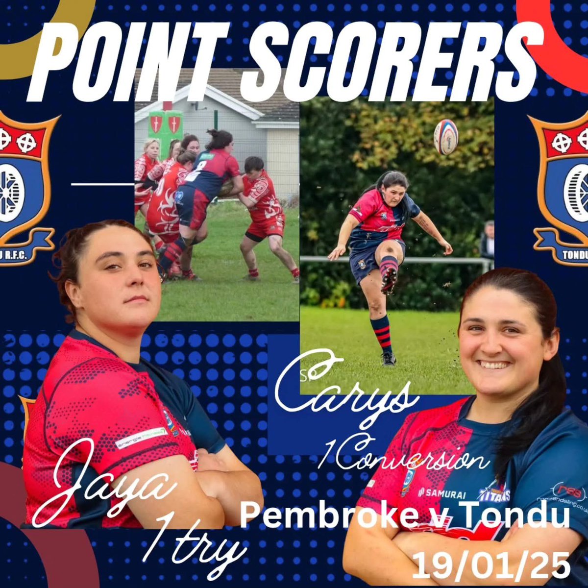 TCLRFC's tweet image. Well done to our girls for getting some points on the board Sunday. Jaya scored a try while Carys converted.  Always a team effort to get that ball over the line with another couple of the team getting very close! Well done ! 

#titans 
#tryscorer 
#conversion
