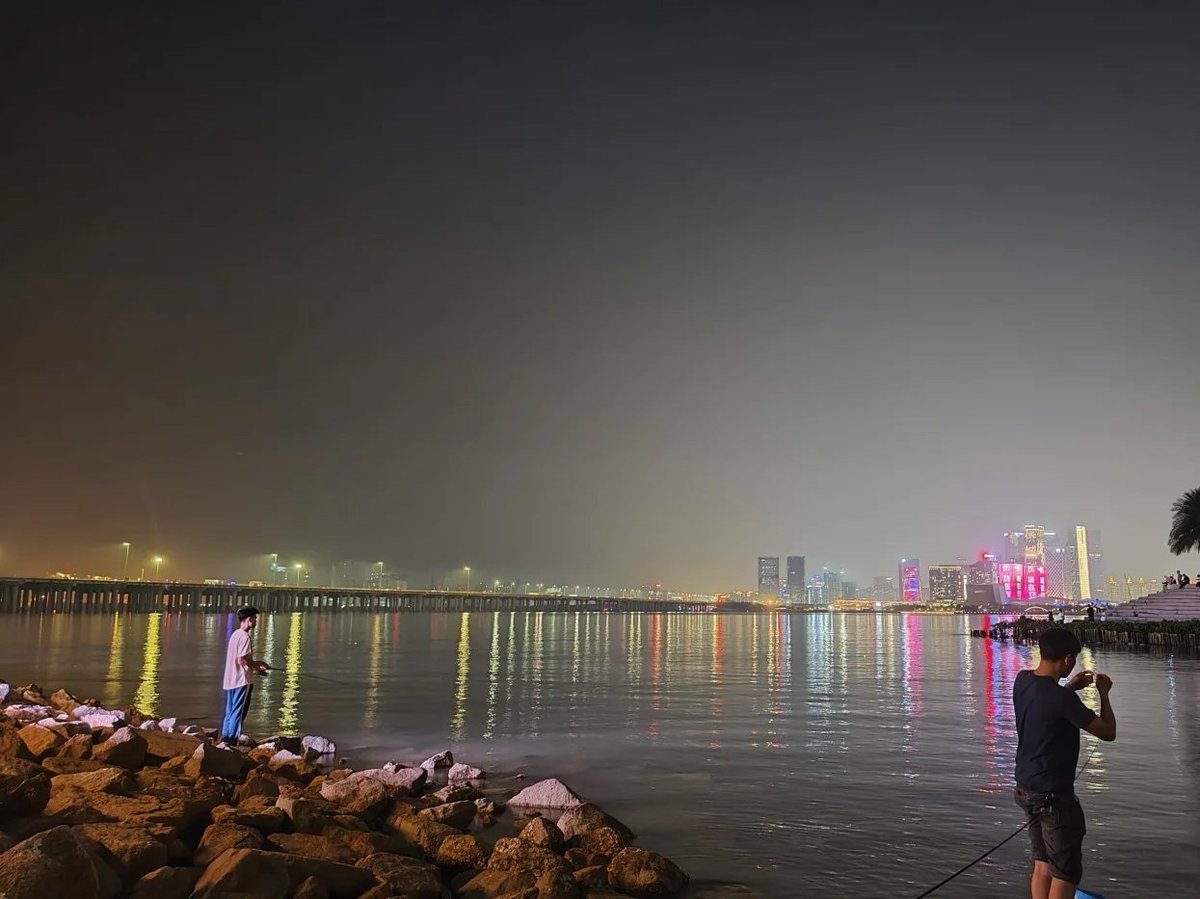 tulipzxcv1's tweet image. Some people are fishing here.