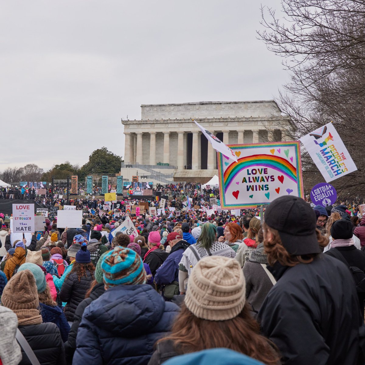 benandjerrys's tweet image. We will never stay silent. We are so proud to have joined thousands of marchers from across the nation at the People's March in Washington, DC to send an important message to our elected leaders: You work for the people. ALL the people. Check out our photos from the march and…