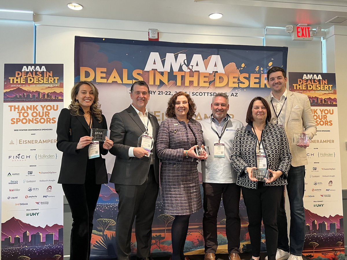 Were you at the AM&amp;AA Winter Conference in Scottsdale? Hollinden was proud to sponsor and have Christine share insights on Scaling Diligence to Deal Size.

Missed her session? Let’s talk about streamlining processes &amp; fueling growth! hubs.ly/Q033P1Z10
#BusinessGrowth