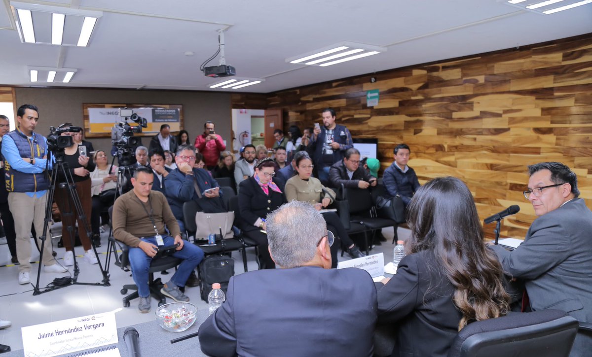 Esta mañana en conferencia de prensa conocimos los resultados del Censo Económico 2024 que colocan al Estado de México como PRIMER LUGAR nacional con 896,931 establecimientos. Esto representa el  16.9% más respecto al Censo Económico anterior con 129,384 establecimientos más, de