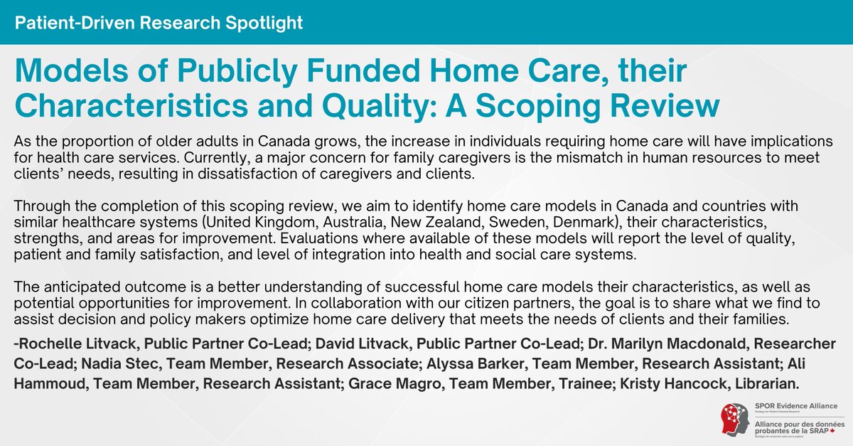 SPOR Evidence Alliance tweet media