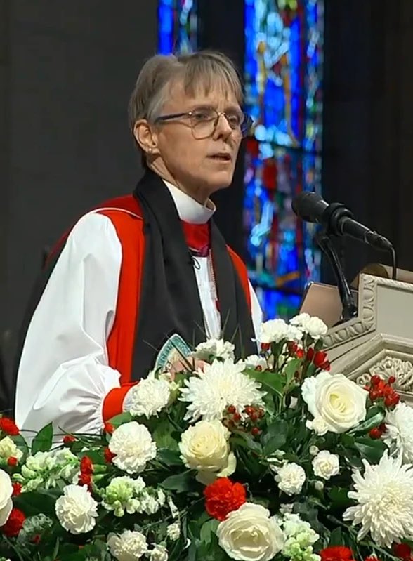 JonnyRoot_'s tweet photo. Pastor Lorenzo Sewell used his new found fame to scam people with his own crypto coin immediately after his performative prayer at the Inauguration. Little to no backlash from conservatives... 

“Bishop” Mariann Edgar Budde spouts progressive nonsense at the National Prayer Service. Conservatives relentlessly (rightfully so) rebuke her for it…

Neither one of these people should have been involved in Inauguration events. Both are self-serving, God dishonoring, political clout chasers…