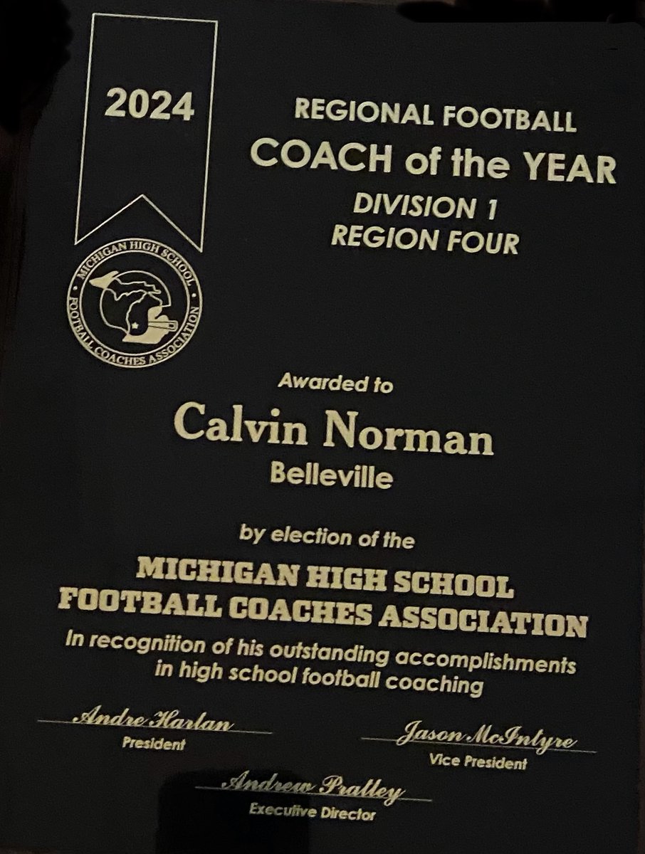 Congratulations Coach Norm!
