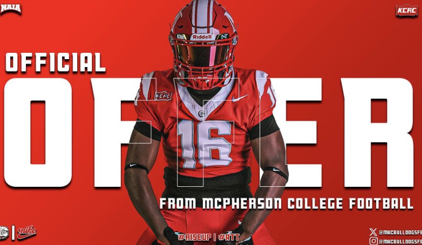 Carlos Hannon Jr (@carloshannonjr) on Twitter photo AGTG blessed to receive a D2 offer to <a href="/MACBulldogsFB/">McPherson Football</a> <a href="/MikeGant99/">Mike Gant</a> <a href="/Ryanregier_/">Ryan Regier</a> <a href="/buchananbear_fb/">Buchanan Football</a> AGTG blessed to receive a D2 offer to <a href="/MACBulldogsFB/">McPherson Football</a> <a href="/MikeGant99/">Mike Gant</a> <a href="/Ryanregier_/">Ryan Regier</a> <a href="/buchananbear_fb/">Buchanan Football</a>