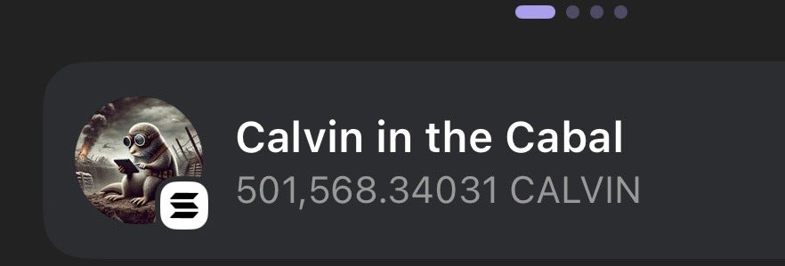 All Money in $Calvin no money out. Todays the day we hit ATH of 10 million <a href="/cabalcalvin/">Calvin in the Cabal</a>