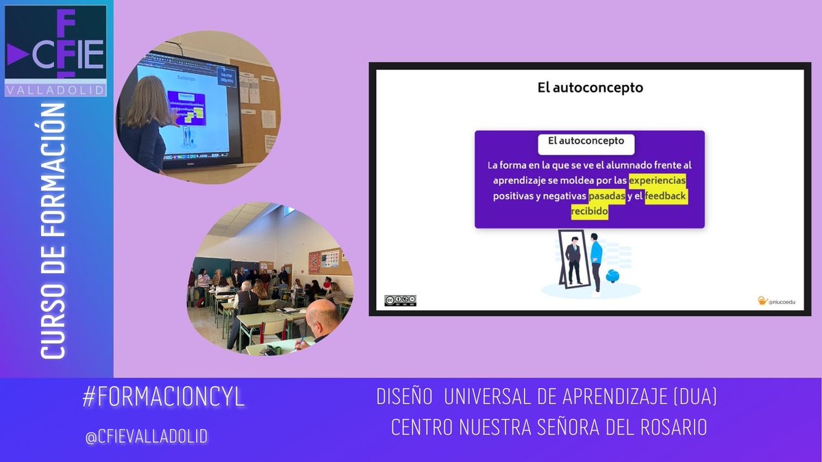 Curso Diseño Universal de Aprendizaje (DUA)

 🏫 En el centro Nuestra Señora del Rosario

🔎 Redundando en la importancia del autoconcepto y aprendizaje

🎤🗯️ Gracias a Gemma Guillen <a href="/guillen_gemma/">GGuillenS</a> <a href="/Niucoedu/">Niucoedu</a> <a href="/educacyl/">Educación JCyL</a>