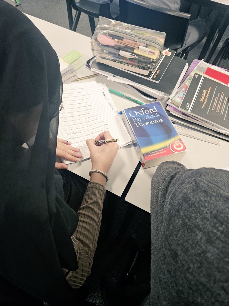 Well done to our Year 10 students in English this week - showing enthusiasm for their first study of Macbeth. Always working hard to become independent writers 👏👏 <a href="/DixonsMA/">Dixons McMillan Academy</a>