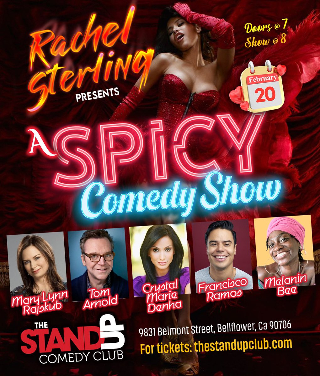 <a href="/TheStandUpCC/">The Stand Up Comedy Club</a>  
Use promo code : spicy
FEB 20th !!!! 
thestandupclub.com/tm-event/a-spi…