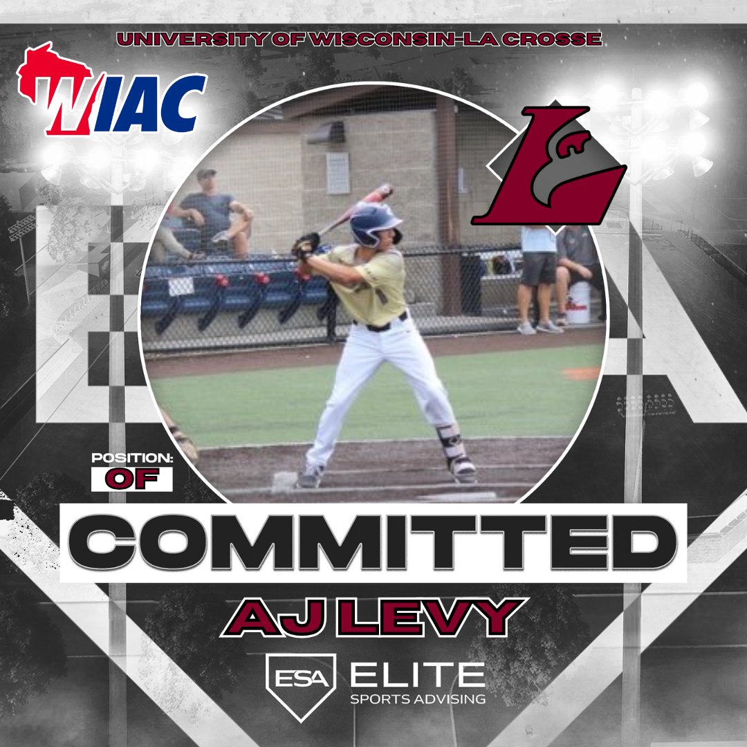 🚨 COMMITMENT ALERT 🚨

Congrats to our guy, <a href="/aj_levy2/">AJ Levy</a> on making his commitment to play for <a href="/UWLAXBaseball/">UW-LACROSSE BASEBALL</a>!

<a href="/JeremyMusilESA/">Jeremy Musil</a> | #UWLAX | #EliteSportsAdvising
