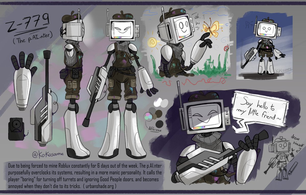 Here's my painter ref ! With a little description provided by the