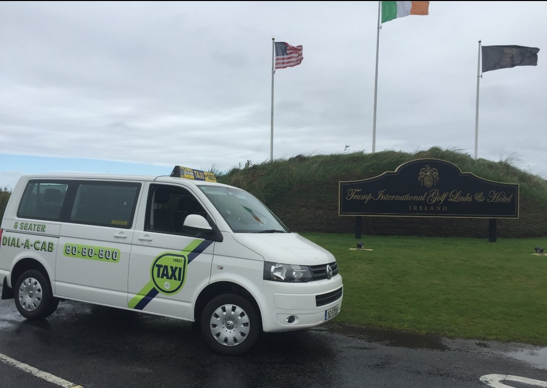 Dublin Airport directly to Trump International..new air-conditioned vehicles....dialacab@outlook.ie  for a fixed fee