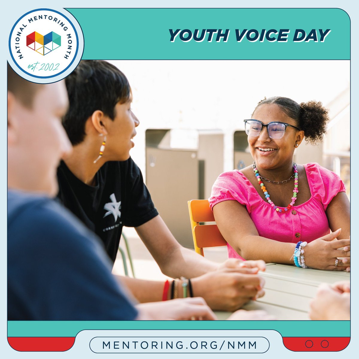 MENTORnational's tweet photo. Honoring youth voice is key to empowering young people, &amp; mentoring should be a reciprocal path for growth, benefiting both mentors &amp; mentees.❤️Reflect on how you can ensure youth feel heard &amp; empowered. 

Learn more 🔗https://t.co/tKufkZYiTf 

#MentoringAmplifies #MentoringMonth https://t.co/OZsj9UPZmR