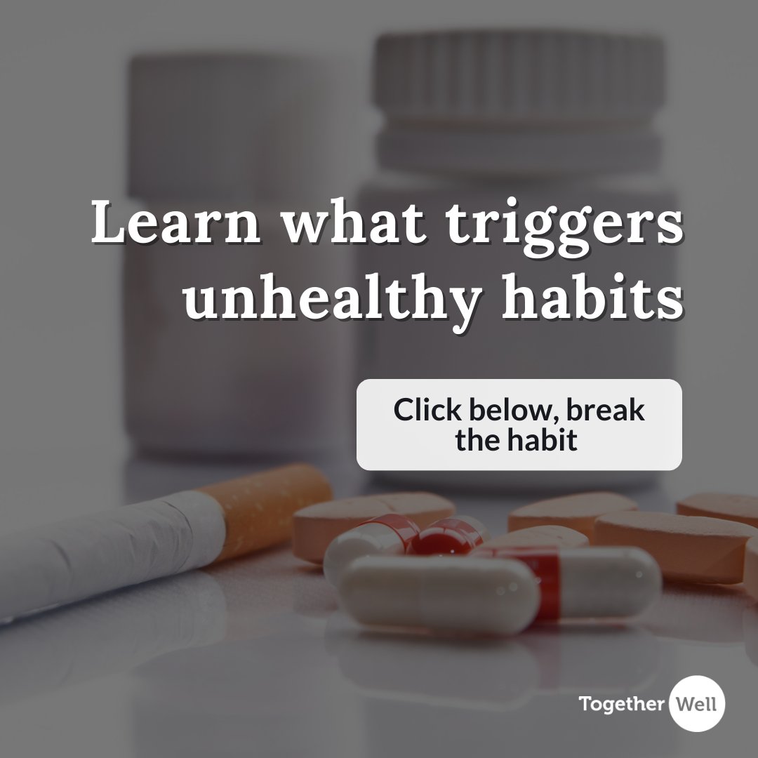 Want to kick a habit in 2024? Identify triggers like work stress that lead to unhelpful behaviors. Understanding your habits is the first step to change. Learn more at togetherwell.org/articles and search "Changing your behavior."