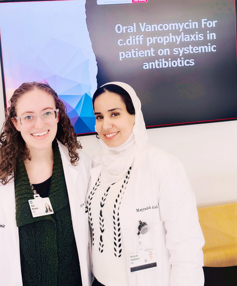 ccf_idfellows's tweet photo. Today, we hosted our first debate-style journal club 🎤📓 on the topic of oral vancomycin prophylaxis for patients on antibiotics. Dr. Khazan and Dr. Alabdely presented compelling arguments for both sides, sparking great discussion! #CCFID #InfectiousDiseases #MedEd https://t.co/Jx1WdUhe8r