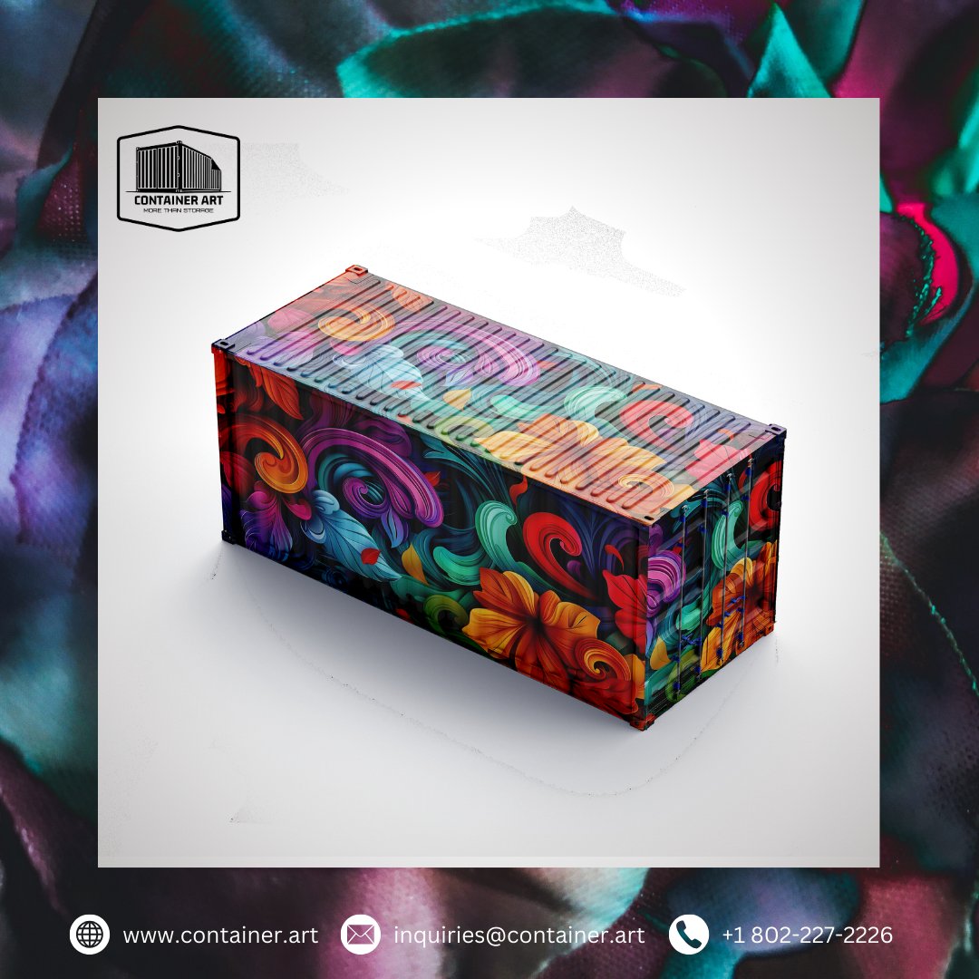 Container_Art's tweet image. 21st design in the floral series 🌸

---
Want to customize your container? Try your designs at container.art

#floral #flowertheme #containerart#customwrap #shippingcontainer  #containerwrap #morethanstorage #customwrappedshippingcontainer #customizedshippingcontainer