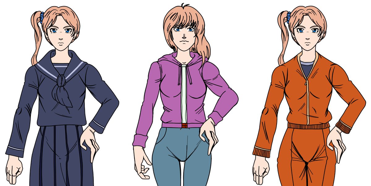 black_sunset_01's tweet photo. Final sprites of Reiko Mikami, one of our main characters from our visual novel.
#art #videogames #indiegame #visualnovel https://t.co/AgyULnRCTV