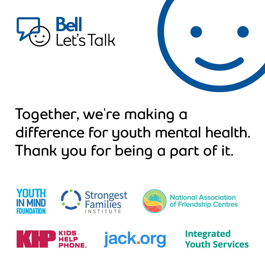 Bell Let’s Talk Day may be over but we can all continue the conversation to support mental health. #BellLetsTalk